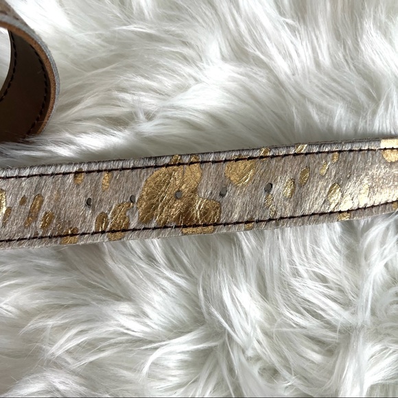 Erin Knight Designs Gold Buckle and Hide Belt - Picture 8 of 13
